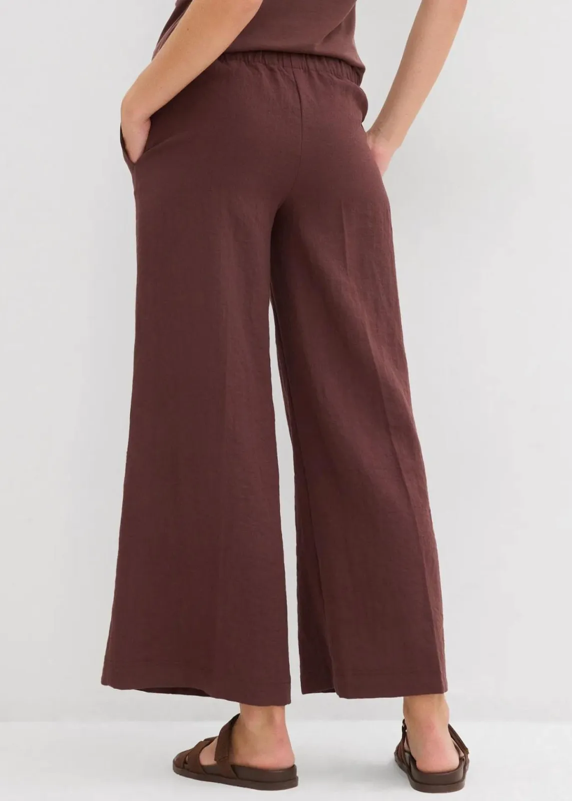 bonprix Bekleidung·Kleider|Hosen^Culotte aus fließendem Viskose-Mix terrabraun