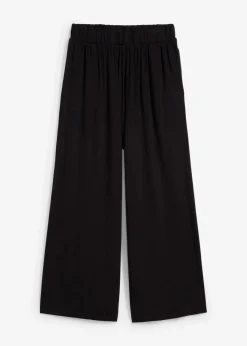bonprix Bekleidung·Röcke|Bekleidung·Kleider^Culotte aus fließender Viskose schwarz