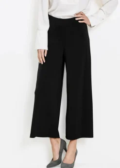 bonprix Bekleidung·Kleider|Hosen^Culotte aus Jersey schwarz