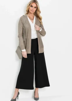 bonprix Bekleidung·Kleider|Hosen^Culotte aus Jersey schwarz