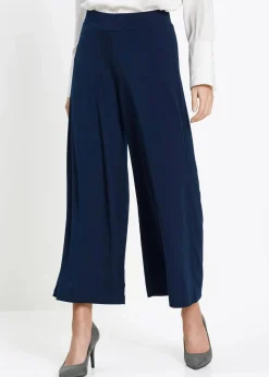 bonprix Nachhaltigere Materialien|Hosen^Culotte aus Jersey dunkelblau