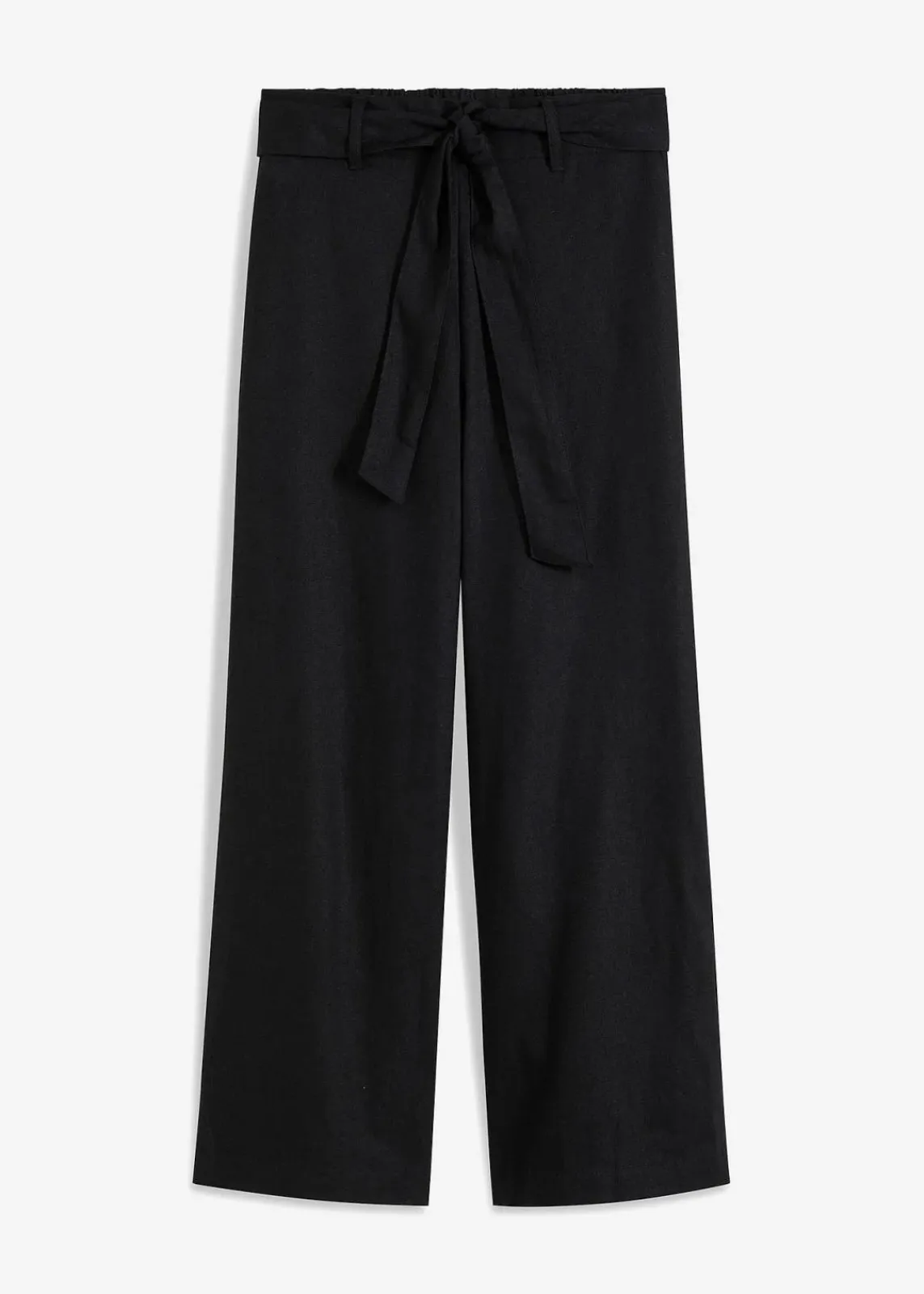 bonprix Hosen|Bekleidung·Kleider^Culotte aus luftigem Leinen-Mix schwarz