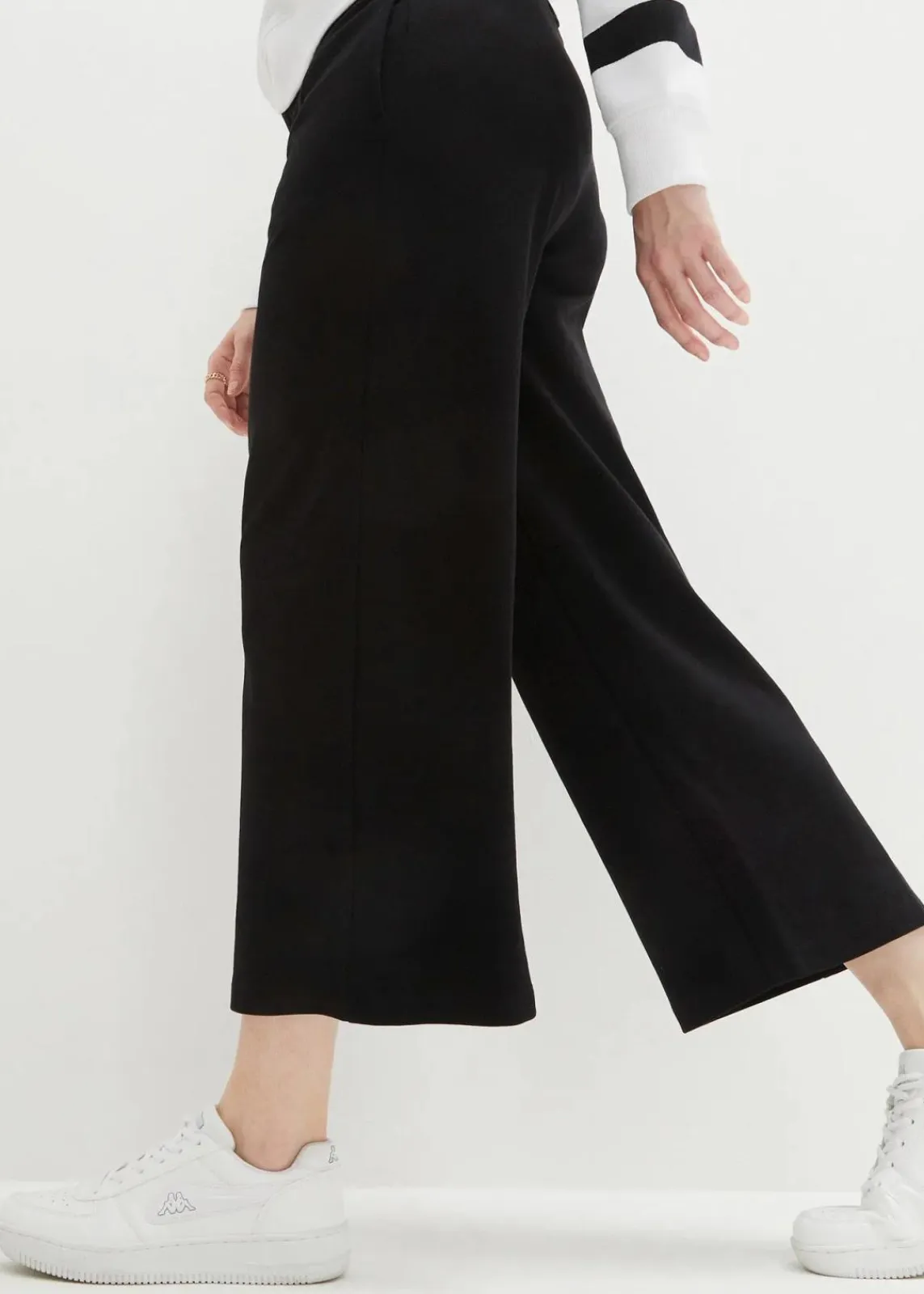 bonprix Bekleidung·Kleider|Hosen^Culotte aus reiner Bio-Baumwolle schwarz