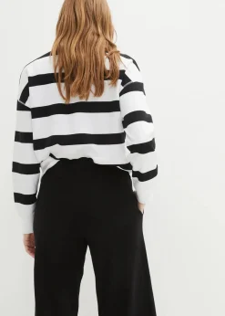 bonprix Bekleidung·Kleider|Hosen^Culotte aus reiner Bio-Baumwolle schwarz