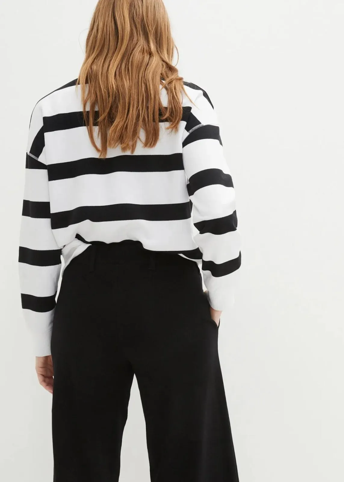 bonprix Bekleidung·Kleider|Hosen^Culotte aus reiner Bio-Baumwolle schwarz