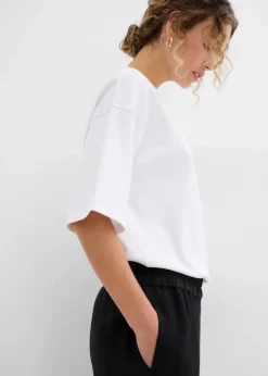 bonprix Hosen|Bekleidung·Kleider^Culotte aus softem Viskose-Mix schwarz