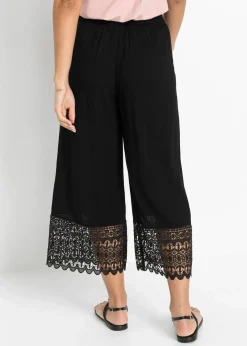 bonprix Bekleidung·Kleider|Hosen^Culotte aus Viskose schwarz