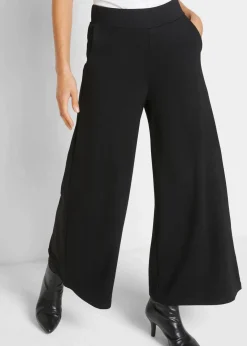 bonprix Bekleidung·Kleider|Hosen^Culotte aus Viskos-Mix schwarz