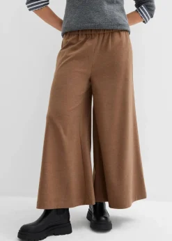 bonprix Hosen|Bekleidung·Kleider^Culotte in Wolloptik pimentbraun meliert