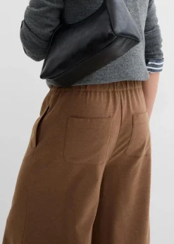bonprix Hosen|Bekleidung·Kleider^Culotte in Wolloptik pimentbraun meliert