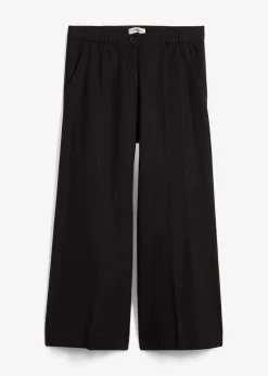 bonprix Bekleidung·Kleider|Hosen^Culotte mit elastischem Bund aus Viskose-Mix schwarz
