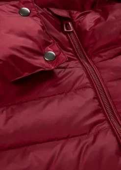 bonprix Jacken & Mäntel|Premium^Daunenmantel mit recycelten Daunen pflaumenrot