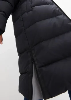 bonprix Jacken & Mäntel|Nachhaltigere Materialien^Daunenmantel mit recycelter Daune und isolierender Wärmetechnologie schwarz