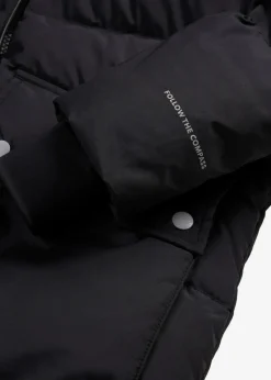 bonprix Jacken & Mäntel|Nachhaltigere Materialien^Daunenmantel mit reflektierenden Details erdoliv