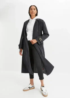 bonprix Jacken & Mäntel|Bekleidung·Hosen^Denim Trenchcoat grau denim