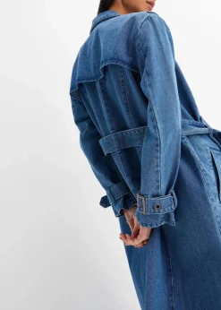 bonprix Bekleidung·Hosen|Jacken & Mäntel^Denim Trenchcoat mittelblau denim