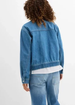 bonprix Jacken & Mäntel|Bekleidung·Hosen^Denim-Blouson hellblau denim used