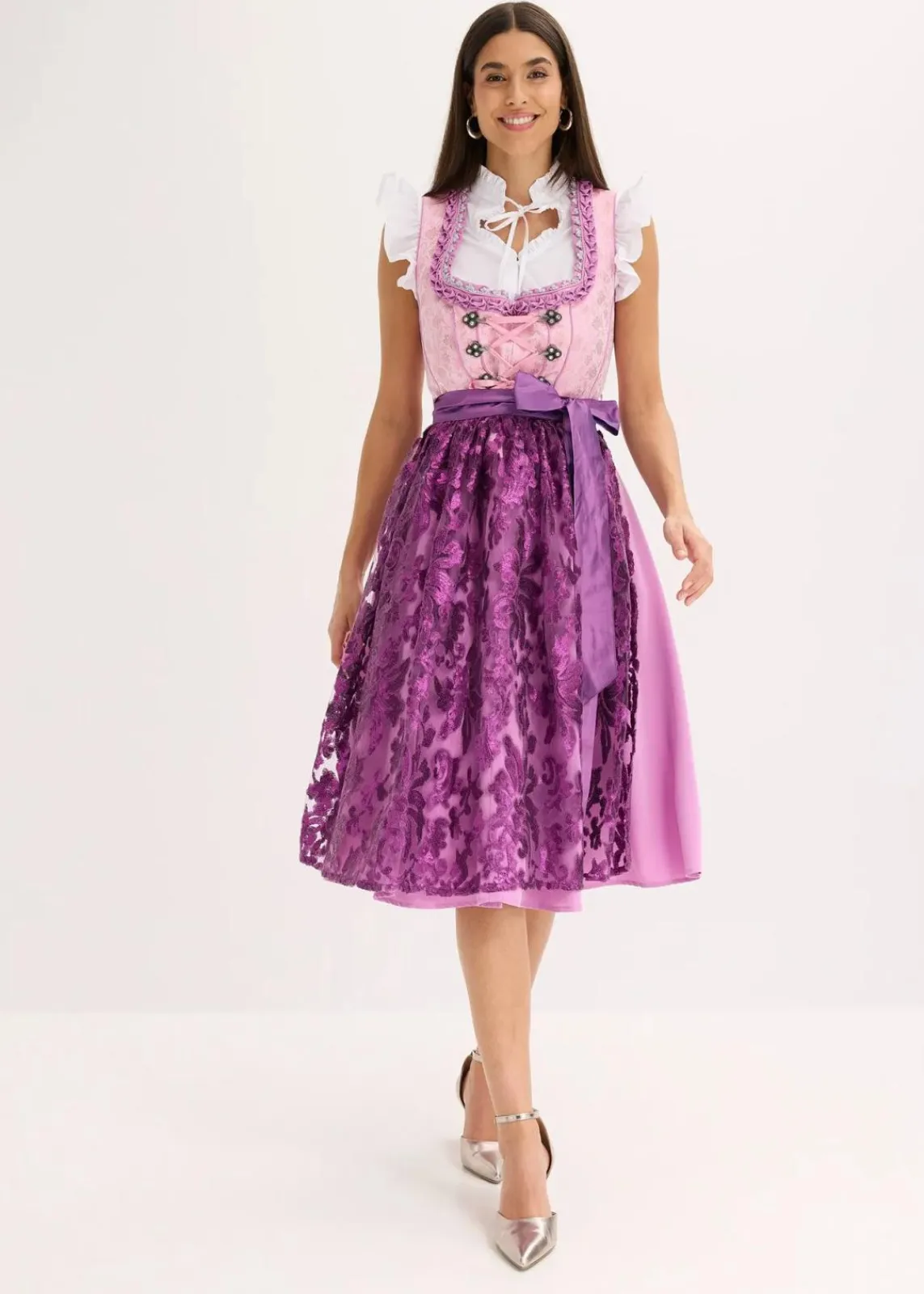 bonprix Bekleidung·Jacken & Mäntel|Blusen & Tuniken^Dirndlbluse weiß