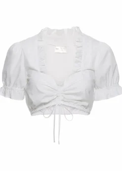 bonprix Bekleidung·Jacken & Mäntel|Blusen & Tuniken^Dirndlbluse wollweiß