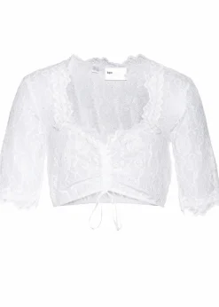 bonprix Bekleidung·Jacken & Mäntel|Blusen & Tuniken^Dirndlspitzenbluse weiß