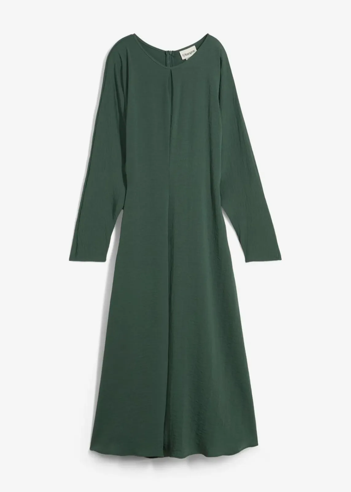 bonprix Bekleidung·Pullover & Strickjacken|Kleider^Drapiertes Midikleid schattengrün