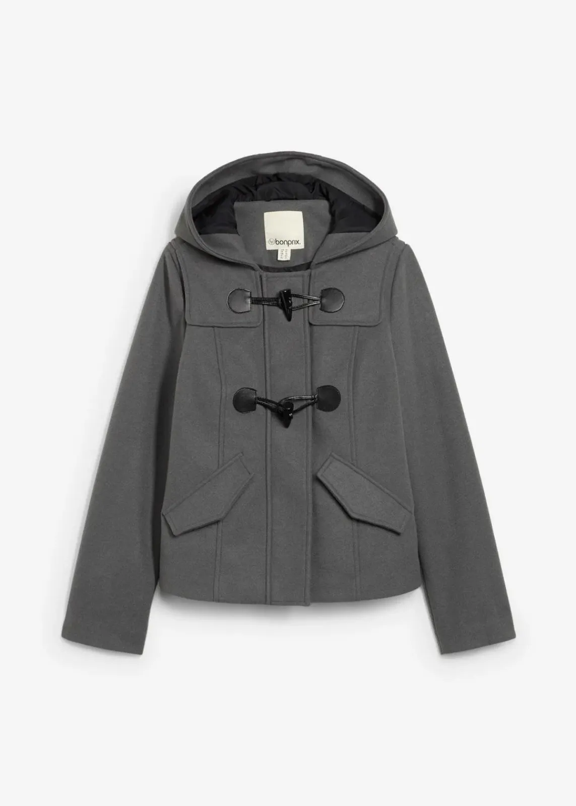 bonprix Bekleidung·Hosen|Jacken & Mäntel^Duffle-Jacke, Wollimitat anthrazit