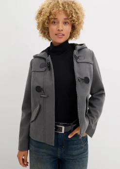 bonprix Bekleidung·Hosen|Jacken & Mäntel^Duffle-Jacke, Wollimitat anthrazit