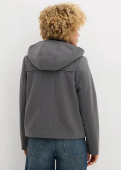 bonprix Bekleidung·Hosen|Jacken & Mäntel^Duffle-Jacke, Wollimitat anthrazit