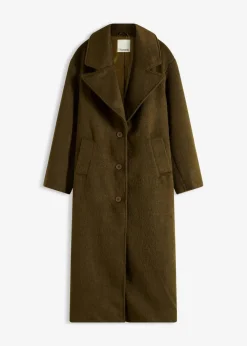 bonprix Bekleidung·Hosen|Jacken & Mäntel^Einreihiger Oversize-Mantel erdoliv