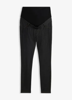 bonprix Bekleidung·Blazer|Umstandsmode^Elastische Umstands-Leggings in Jeansoptik schwarz denim