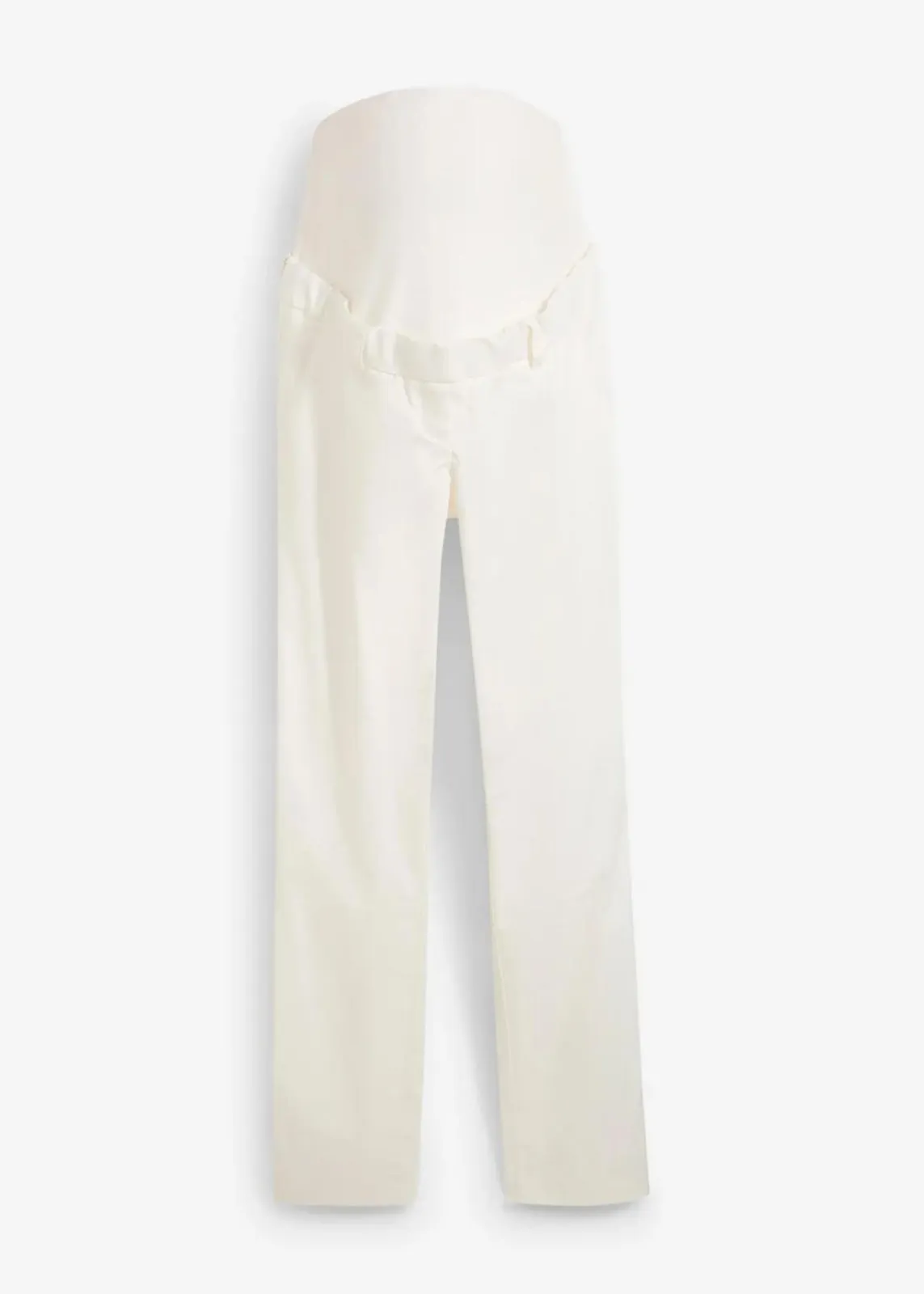 bonprix Bekleidung·Blazer|Umstandsmode^Elegante Umstandshose mit geradem Bein aus hautfreundlichem Baumwoll-Mix wollweiß