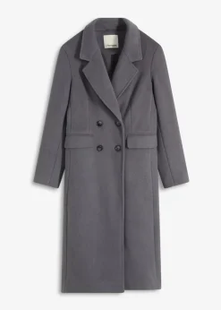 bonprix Bekleidung·Hosen|Jacken & Mäntel^Eleganter Zweireihiger Mantel schiefergrau