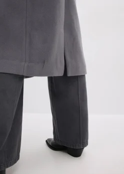 bonprix Bekleidung·Hosen|Jacken & Mäntel^Eleganter Zweireihiger Mantel schiefergrau
