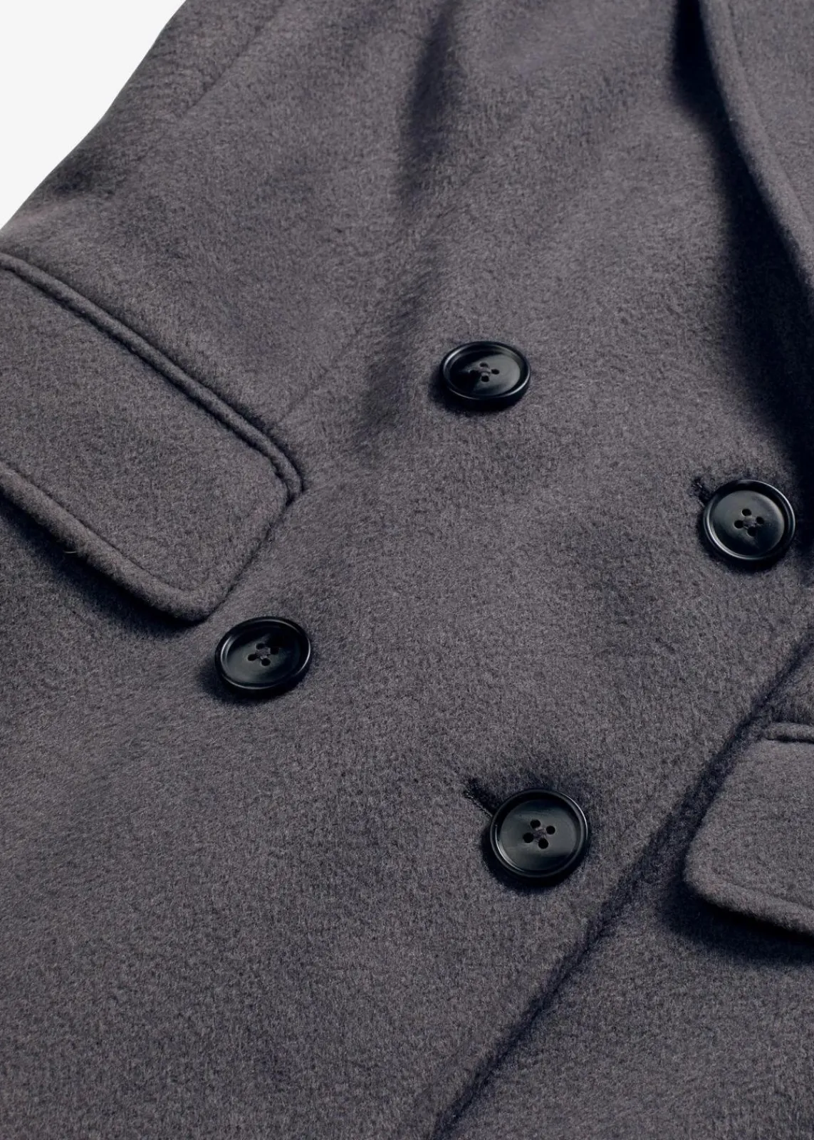 bonprix Bekleidung·Hosen|Jacken & Mäntel^Eleganter Zweireihiger Mantel schiefergrau
