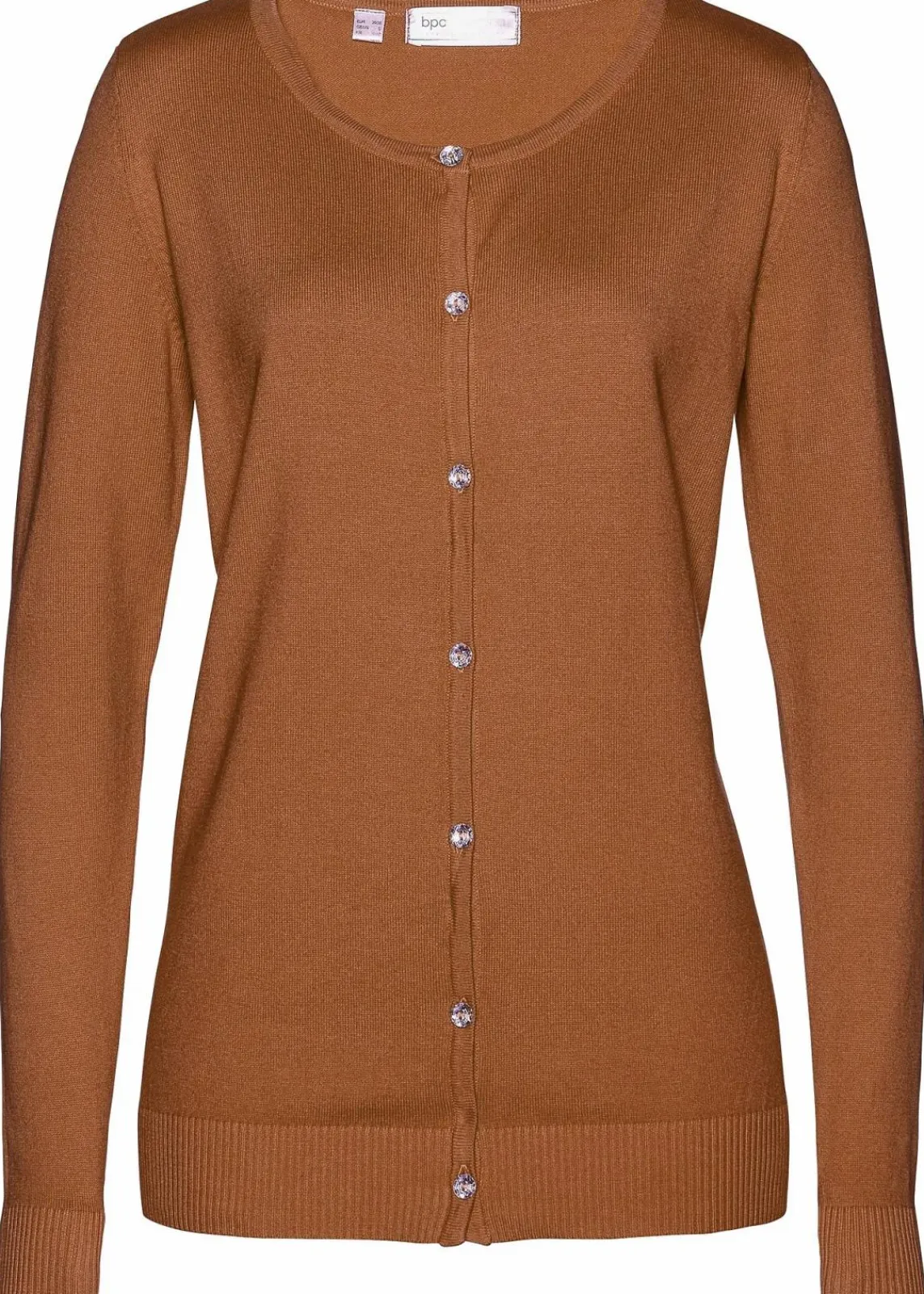 bonprix Pullover & Strickjacken|Basics^Enge Feinstrickjacke kastanienbraun