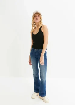 bonprix Nachhaltigere Materialien|Shirts & Tops^2er-Pack Ripp-Tanktop schwarz + weiß