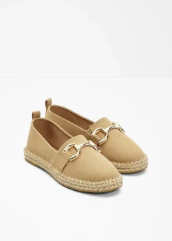 bonprix Sommerschuhe|Slipper & Halbschuhe^Espadrilles mit Schnalle new beige