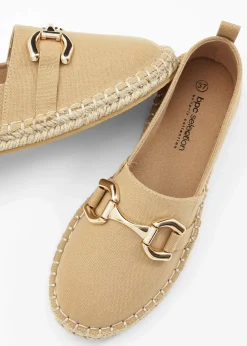 bonprix Sommerschuhe|Slipper & Halbschuhe^Espadrilles mit Schnalle new beige
