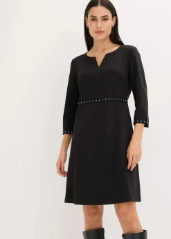 bonprix Kleider|Bekleidung·Pullover & Strickjacken^Etuikleid aus Punto di Roma schwarz