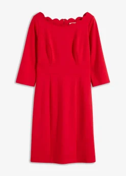 bonprix Kleider|Bekleidung·Pullover & Strickjacken^Etuikleid aus Punto di Roma rot
