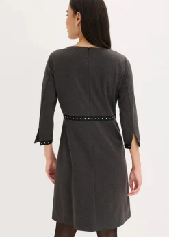 bonprix Bekleidung·Pullover & Strickjacken|Kleider^Etuikleid aus Punto di Roma anthrazit meliert