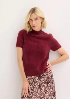 bonprix Bekleidung·Umstandsmode|Bekleidung·Jeans^Federgarn Pullover ahornrot