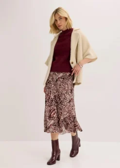 bonprix Bekleidung·Umstandsmode|Bekleidung·Jeans^Federgarn Pullover ahornrot