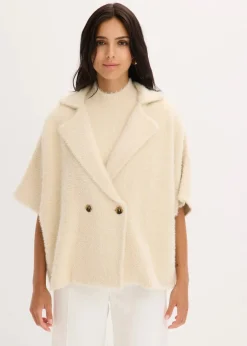 bonprix Bekleidung·Umstandsmode|Strickmode^Federgarn Strickjacke kieselbeige