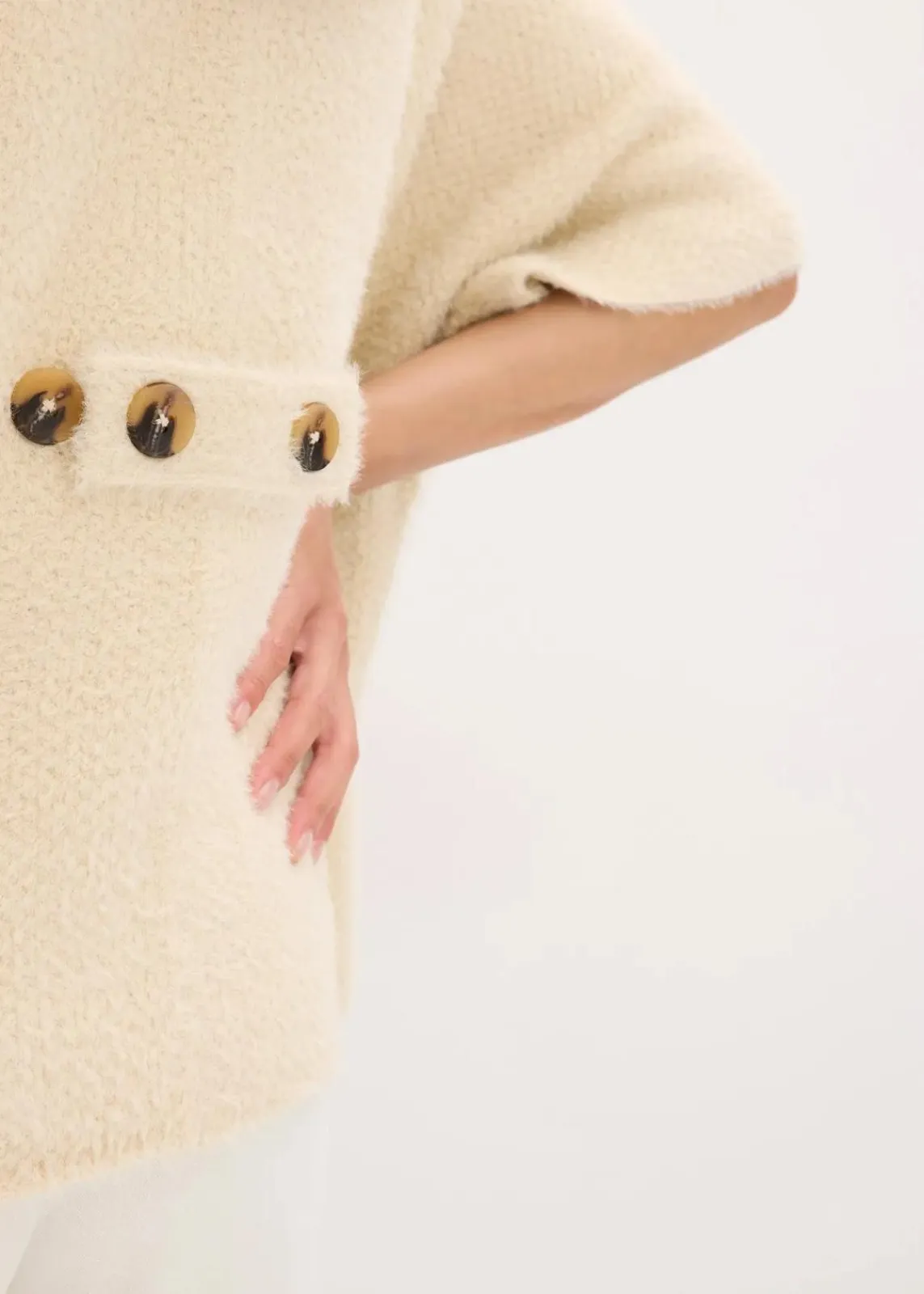 bonprix Bekleidung·Umstandsmode|Strickmode^Federgarn Strickjacke kieselbeige