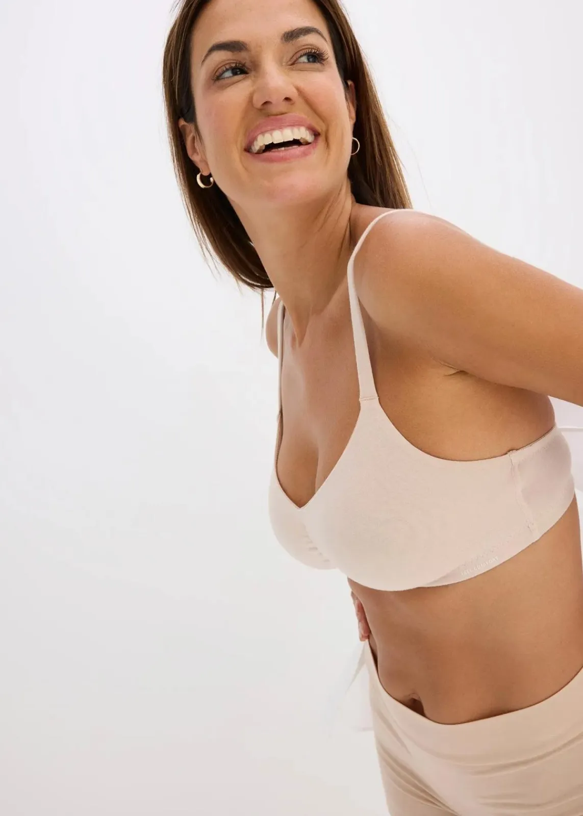bonprix Basics|Bhs^Feel Comfort Bralette aus softem Modal (2er Pack) schwarz + kreidebeige