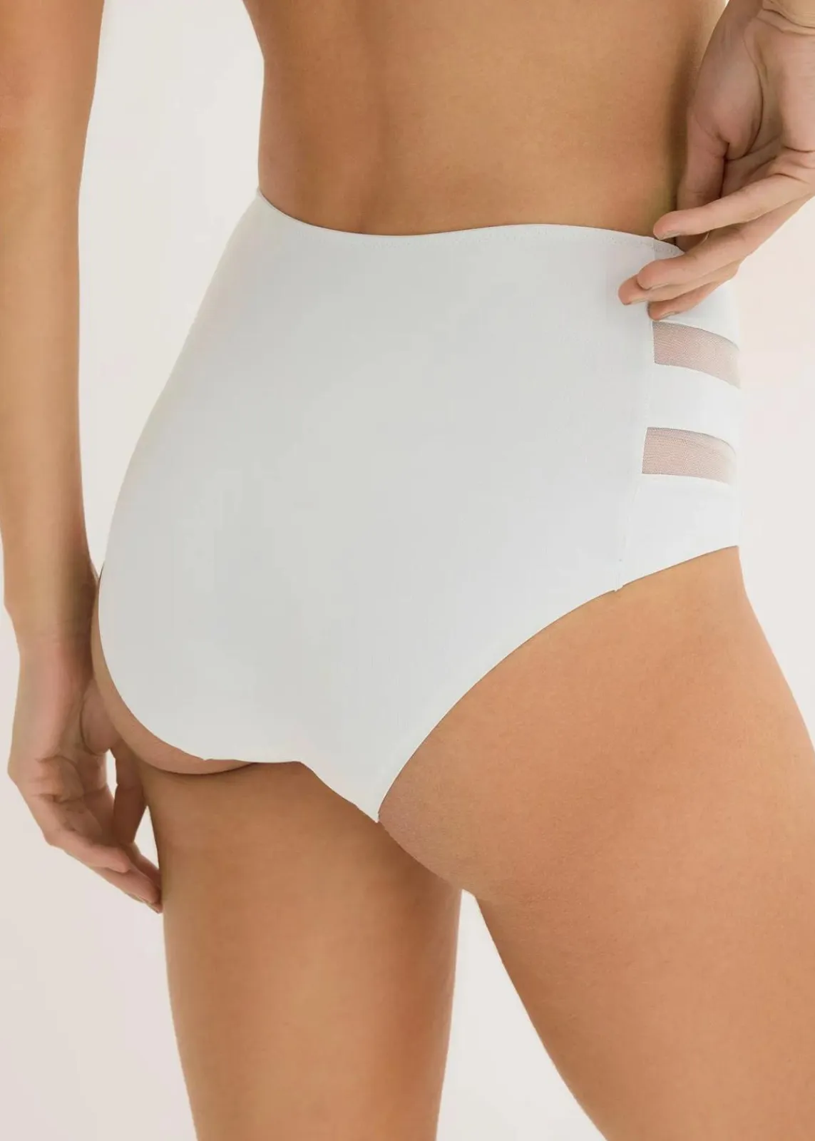 bonprix Wäsche·Höschen|Seamless^Feel Comfort Lasercut Maxipanty (2er Pack) cremeblau+schwarz