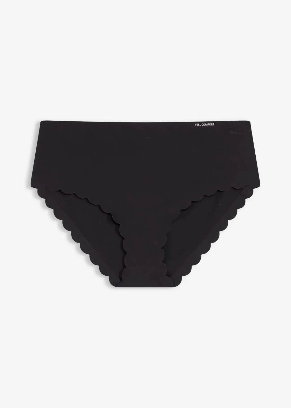 bonprix Höschen|Seamless^Feel Comfort Lasercut Slip (2er Pack) schwarz