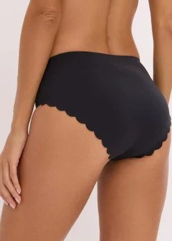 bonprix Höschen|Seamless^Feel Comfort Lasercut Slip (2er Pack) schwarz