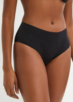 bonprix Wäsche·Höschen|Seamless^Feel Comfort Nahtlose Panty (3er Pack) 3x schwarz